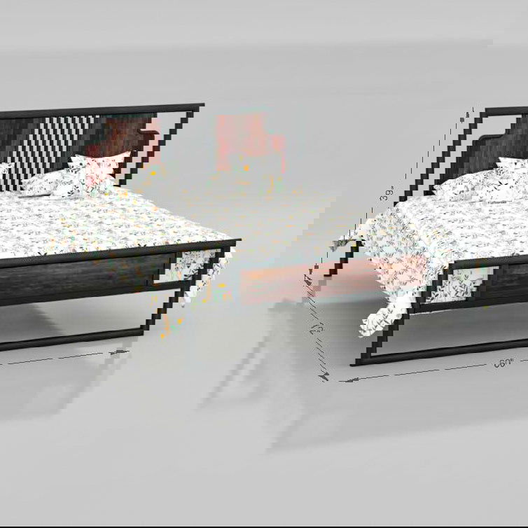 MetalCraft Beautiful Modern Design Iron Bed - Furnishiaa -  -